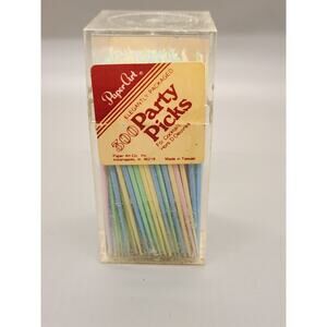 Party Forks Vintage Bar Plastic Set Cocktails Hors D'oeuvres Golf